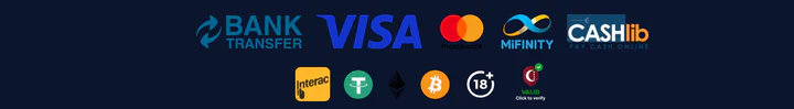 BetBeast Casino méthodes de paiement avec Visa, Mastercard, MiFinity, Cashlib, Interac, Bitcoin, Ethereum et USDT